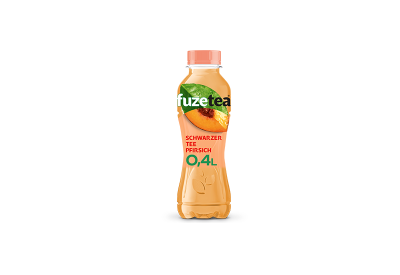 fuze tea – Schwarzer Tee Pfirsich 400ml (zzgl. 25ct Pfand) (Einweg)
