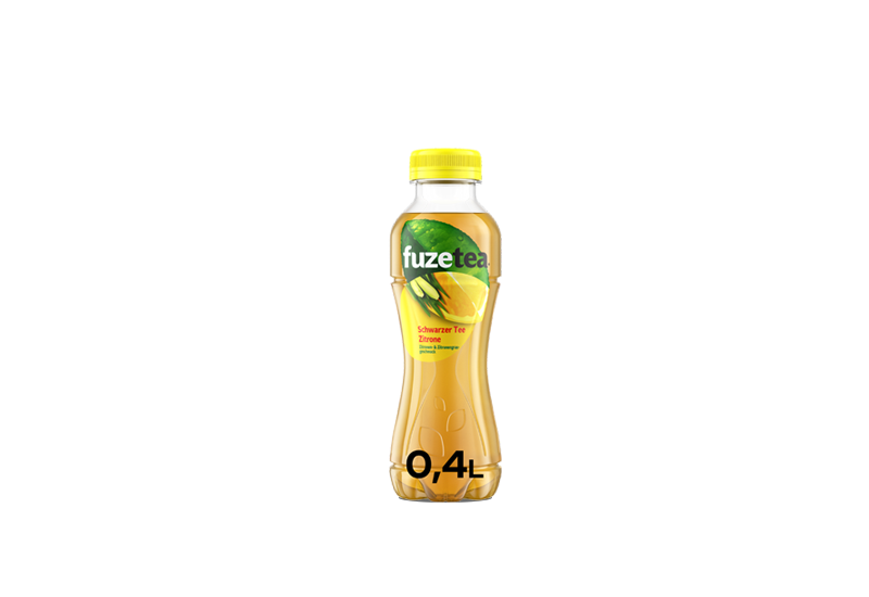 fuze tea – Schwarzer Tee Zitrone 400ml (zzgl. 25ct Pfand) (Einweg)
