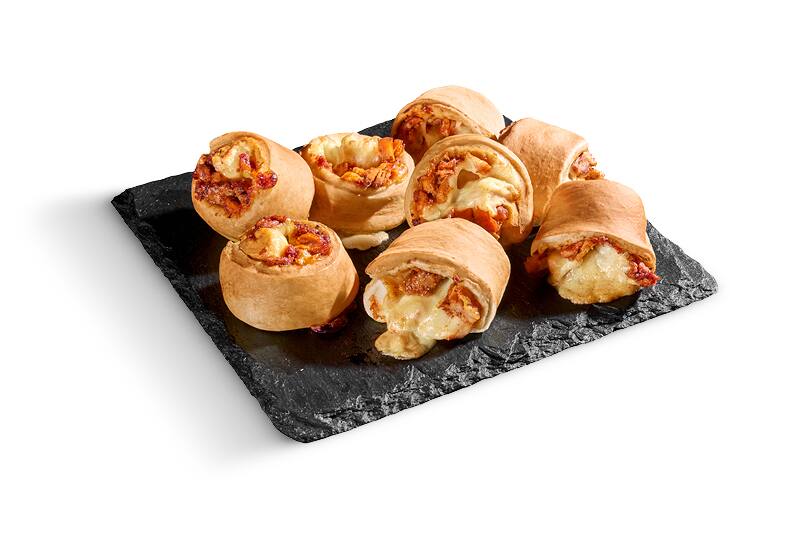 Pizzabrötchen Mexican Pulled Chicken