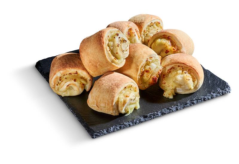 Pizzabrötchen Knoblauch und Mozzarella