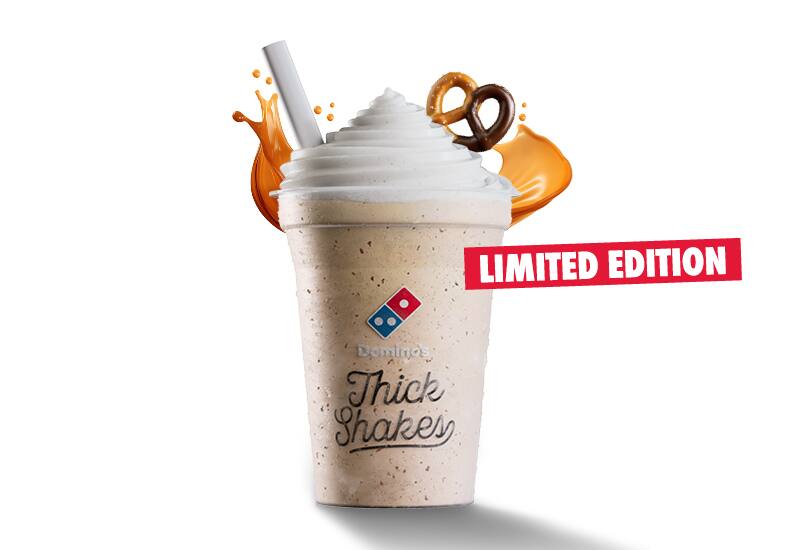 Premium Thick Shake Salted Caramel mit Choc-Brezeln