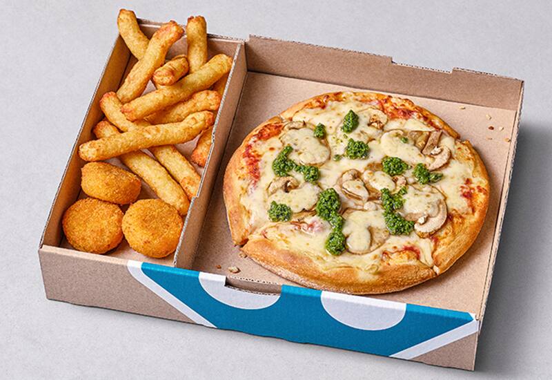 Pizza Funghi + 2 Optionen