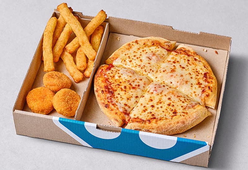 Pizza Margherita + 2 Optionen