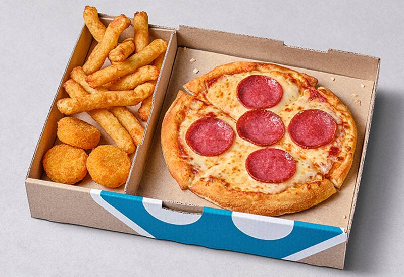 Pizza Salami + 2 Optionen