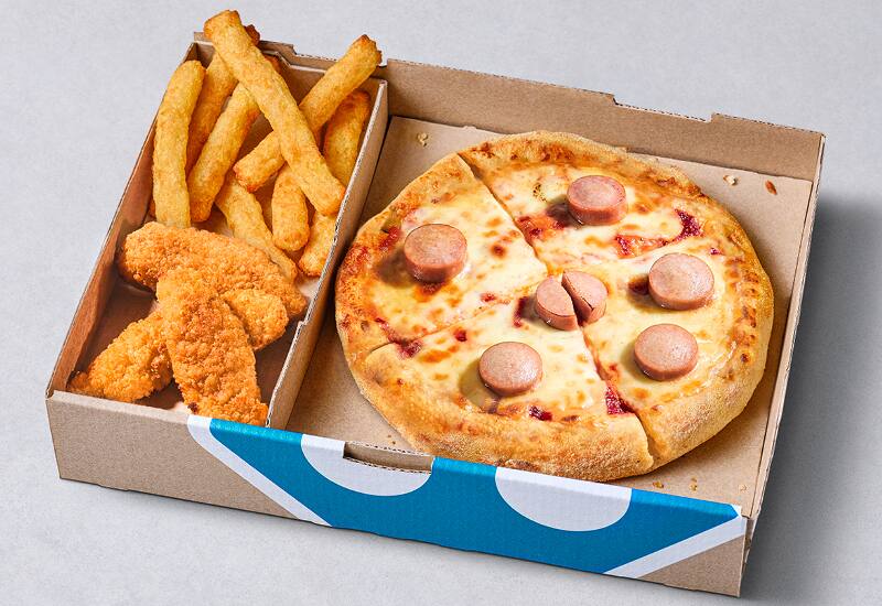 Junior Domino's Box Würstchen