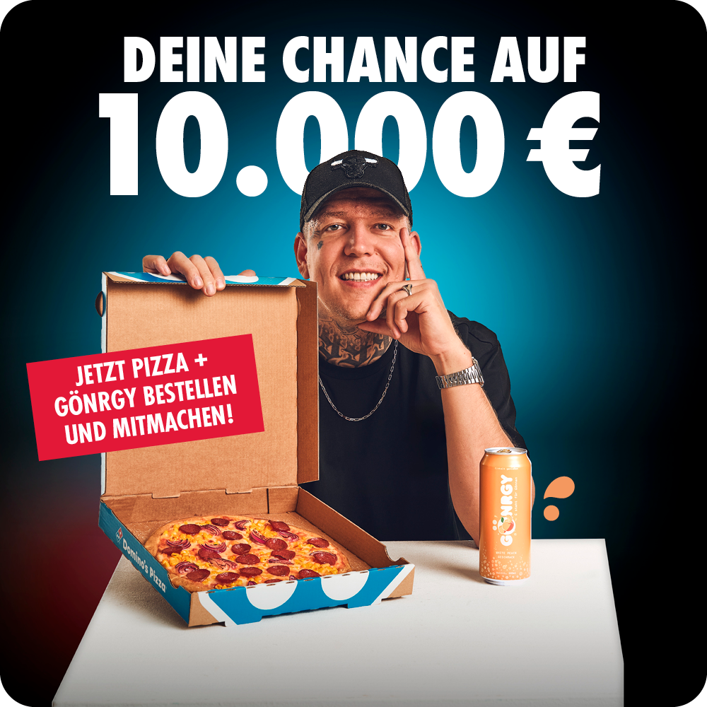 Gönrgy x Domino's Gewinnspiel Gönrgy x Domino's Gewinnspiel