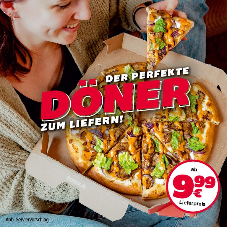 Probiere jetzt unsere neue Chicken Döner Pizza!