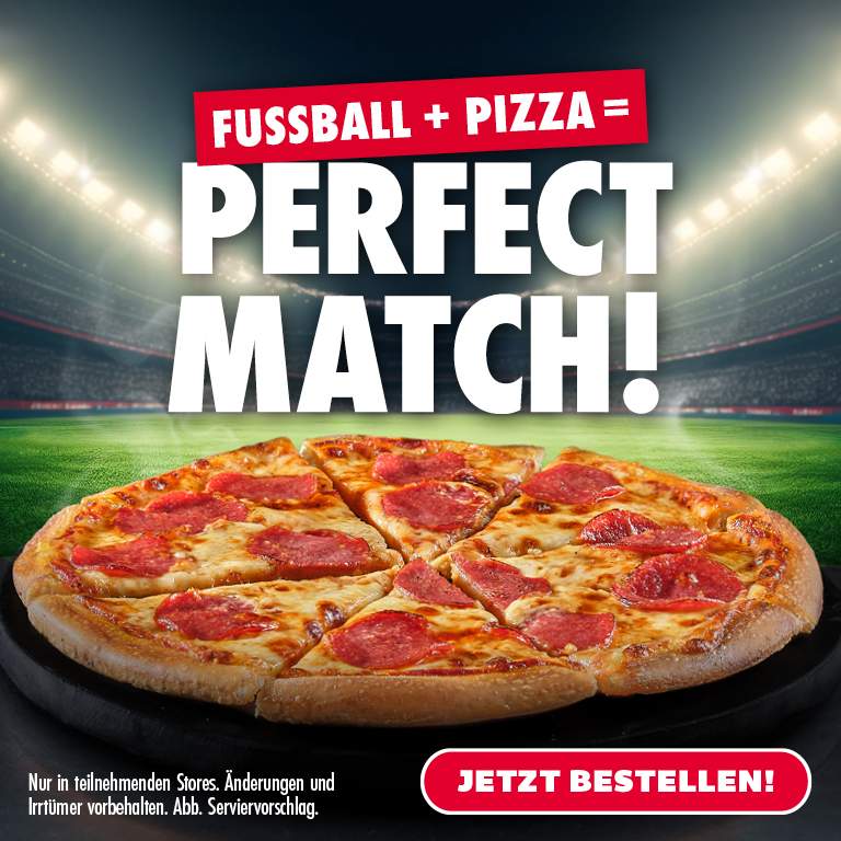 Jede Pizza ab 6,99€ ab mindestens 2 Pizzen.