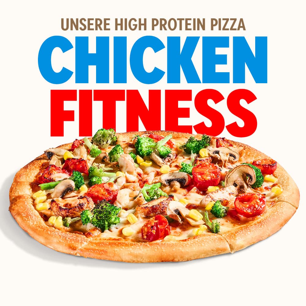 Chicken Fitness Pizza - High Protein Pizza