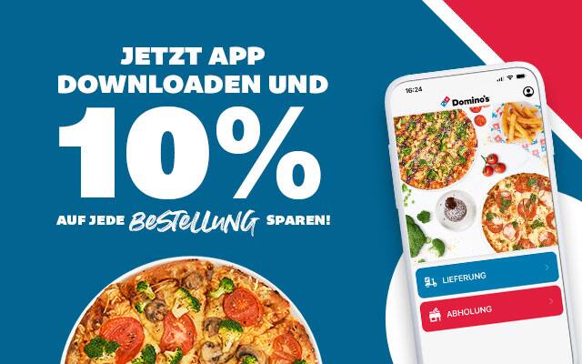 10% Rabatt auf deine Bestellung in der Domino's App