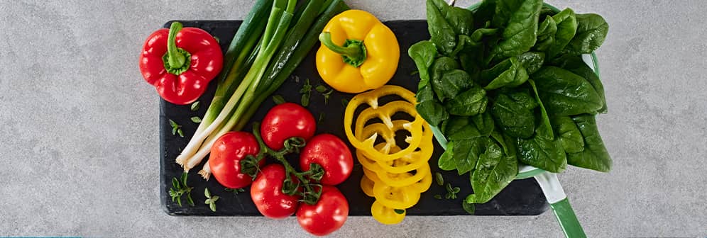 Gemüse als Zutat für die Pizzen