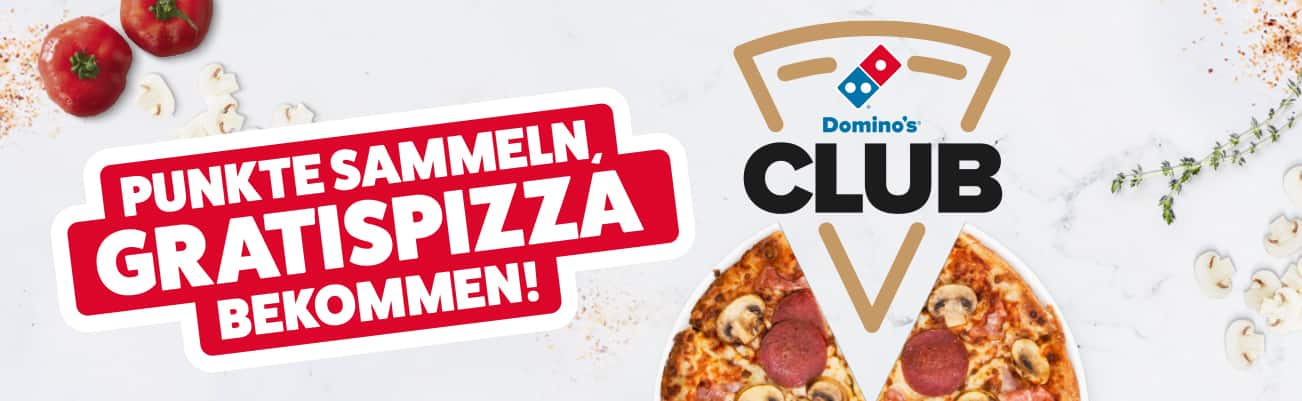 Dominos Club - Punkte sammeln und Gratispizza bekommen