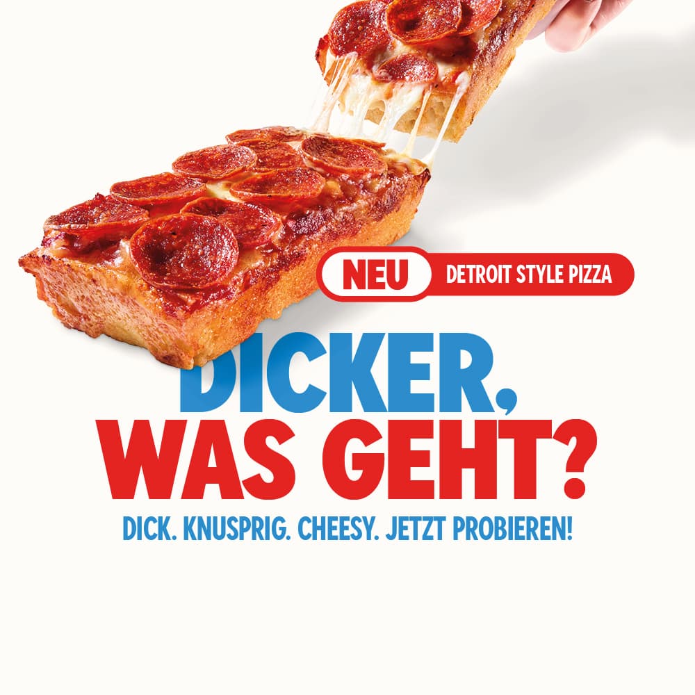 Probiere unsere neuen Detroit Style Pizzen!