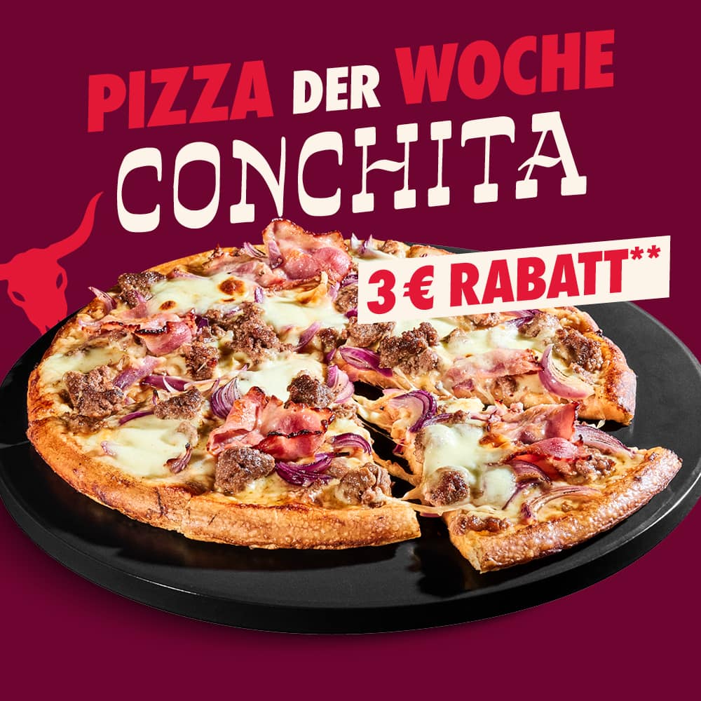 Pizza der Woche 3€ Rabatt auf Medium Pizza