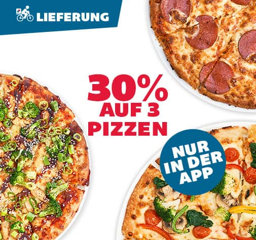 [APP_ONLY] 30% AUF 3 PIZZEN (MEDIUM)