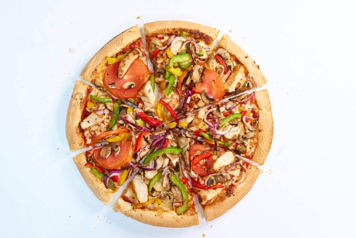 Die Fitness Pizza von Dominos mit einem Nutriscore von A