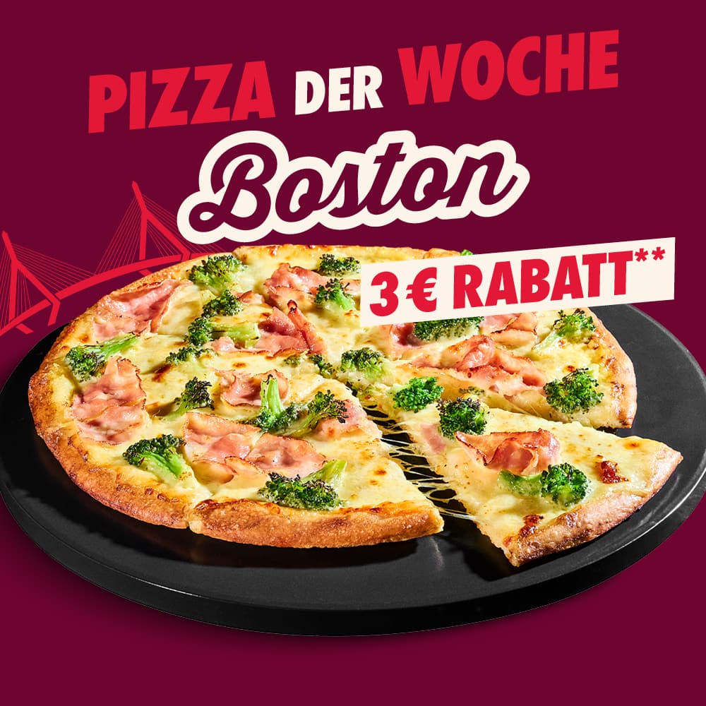 Pizza der Woche 3€ Rabatt auf Medium Pizza