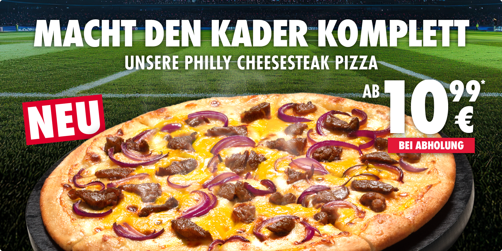 Philly Cheesesteak Pizza
