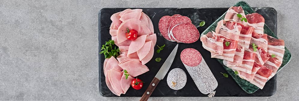 Fleisch unf Wurst als Pizza Zutat